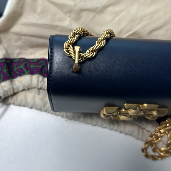 Tory Burch Small Eleanor Convertible Leather Shoulder Bag AUTHENTIC - Picture 4 of 10